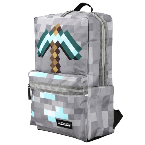 Minecraft Pickaxe Pixelated 17" Backpack