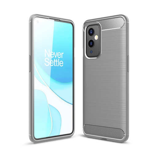 PANDACO Grey Brushed Metal Case for OnePlus 9