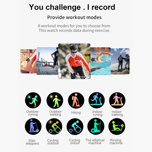 ISPEKTRUM X10 Smartwatch, 1.3" HD Screen Bluetooth Text & Call Waterproof Multiple Sports Modes Fitness Tracker Heart Rate & BP Monitor works with