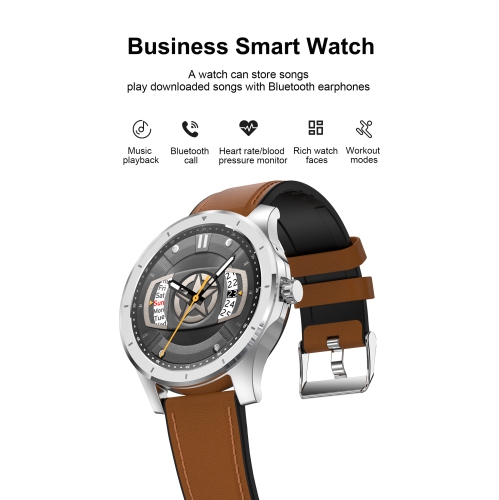 ISPEKTRUM X10 Smartwatch, 1.3" HD Screen Bluetooth Text & Call Waterproof Multiple Sports Modes Fitness Tracker Heart Rate & BP Monitor works with