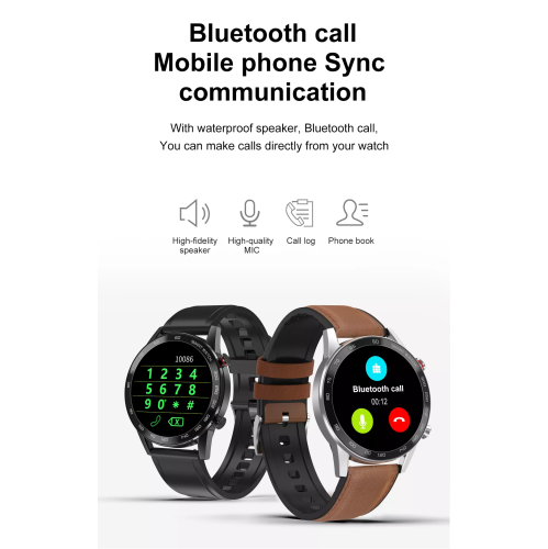 ISPEKTRUM iS95 Smartwatch for Men Women, Bluetooth Calls & Text Notifications, Heart Rate and BP Monitor, Multiple Sports Mode, Works with iOS &