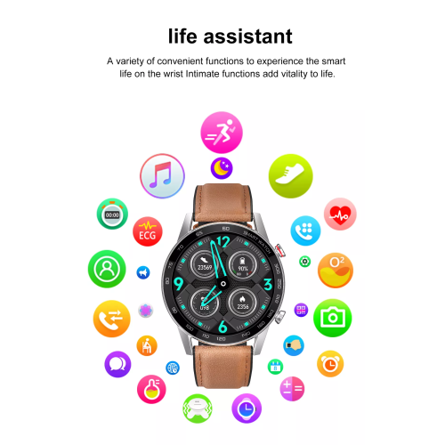 ISPEKTRUM iS95 Smartwatch for Men Women, Bluetooth Calls & Text Notifications, Heart Rate and BP Monitor, Multiple Sports Mode, Works with iOS &