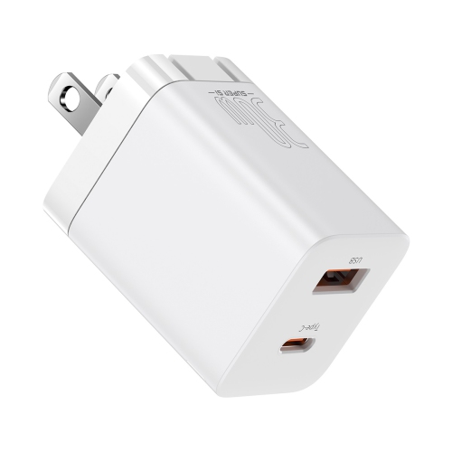 USB C Charger, Baseus 30W 2 Port SuperSi Fast Charger with Foldable Plug for iPad Pro/Air/Mini, iPhone 13/13 Mini/13 Pro/13 Pro Max/12/SE/11/XR/XS,