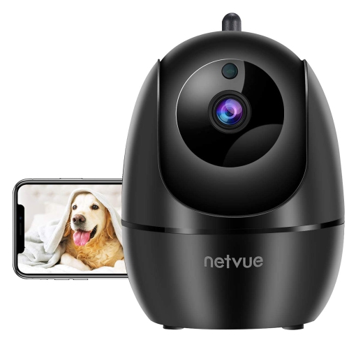 Netvue Orb mini - 1080P Wireless WiFi 360° View IP Camera, Home Security Camera Indoor with Motion Detection & Alert, 2-Way Audio, App Remote & Cloud
