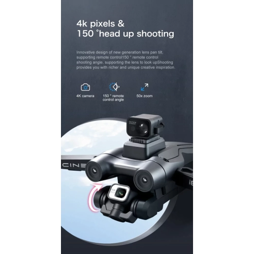 Wingshot i8 Mini Drone with Camera 4K Vertical Shots, Drones for adults, Obstacle Avoidance, Gesture Control, Mini Drones Toys Gifts for Beginners,