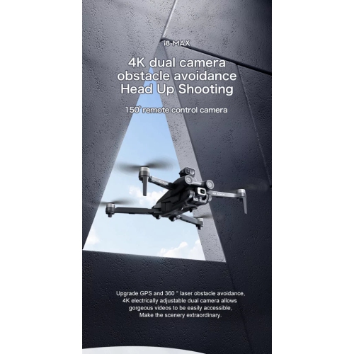 Wingshot i8 Mini Drone with Camera 4K Vertical Shots, Drones for adults, Obstacle Avoidance, Gesture Control, Mini Drones Toys Gifts for Beginners,