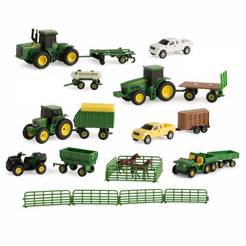 ERTL TOYS  John Deere 20PC. Value Farm Set Girls love trucks