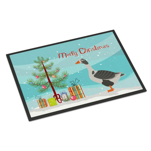 Caroline's Treasures BB9262MAT West of England Goose Christmas Indoor or Outdoor Mat 18x27, 18H X 27W, multicolor