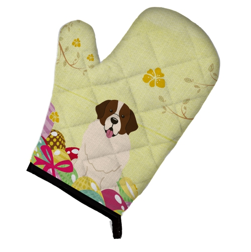 Caroline's Treasures BB6027OVMT Easter Eggs Moscow Watchdog Oven Mitt, Large, multicolor