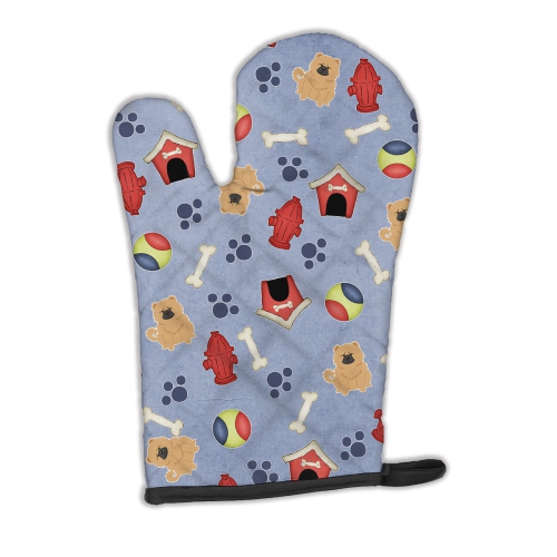 Caroline's Treasures BB2757OVMT Dog House Collection Chow Chow Cream Oven Mitt, Large, multicolor