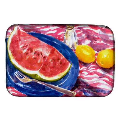 Caroline's Treasures 6028DDM Watermelon Dish Drying Mat, 14 x 21", multicolor