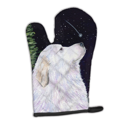 Caroline's Treasures SS8470OVMT Starry Night Great Pyrenees Oven Mitt, Large, multicolor