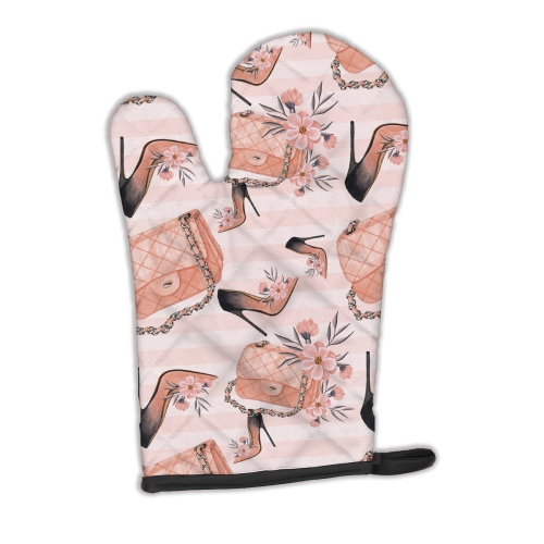 Caroline's Treasures BB7506OVMT Fashion Diva Shoes and Purses Oven Mitt, Large, multicolor