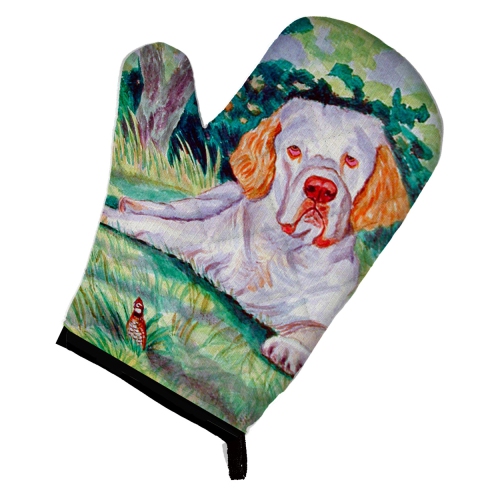 Caroline's Treasures 7113OVMT Clumber Spaniel Oven Mitt, Large, multicolor
