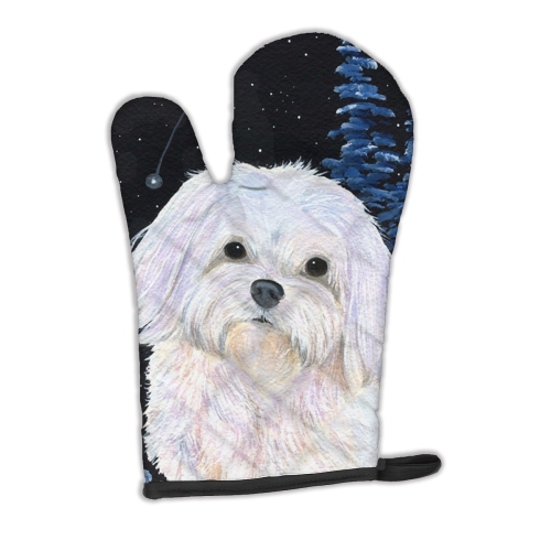 Caroline's Treasures SS8460OVMT Starry Night Maltese Oven Mitt, Large, multicolor