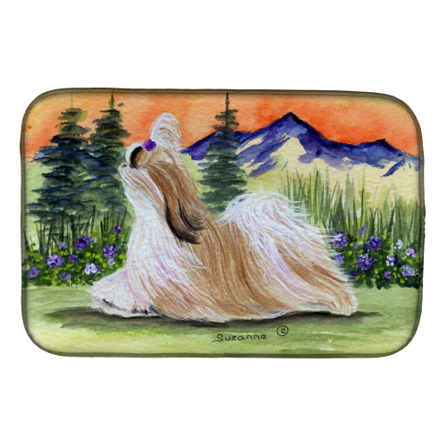 Caroline's Treasures SS8179DDM Shih Tzu Dish Drying Mat, 14 x 21", multicolor