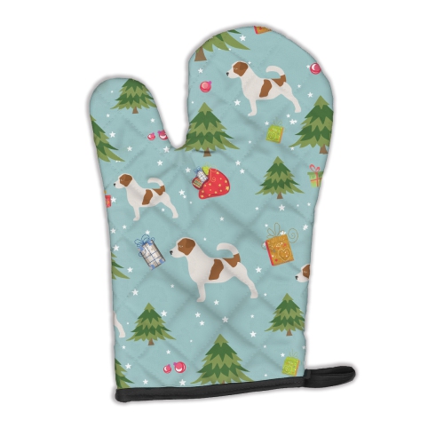 Caroline's Treasures BB4831OVMT Christmas Jack Russell Terrier Oven Mitt, Large, multicolor