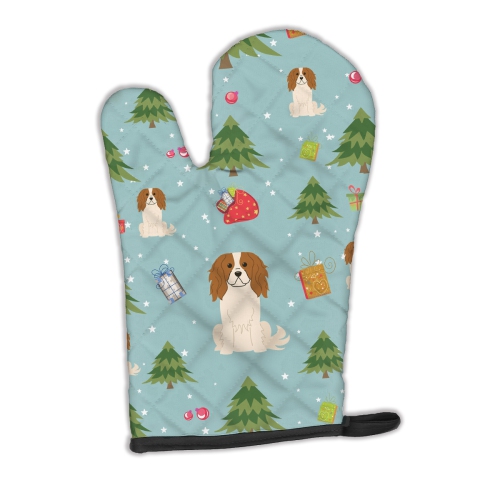 Caroline's Treasures BB4718OVMT Christmas Cavalier Spaniel Oven Mitt, Large, multicolor
