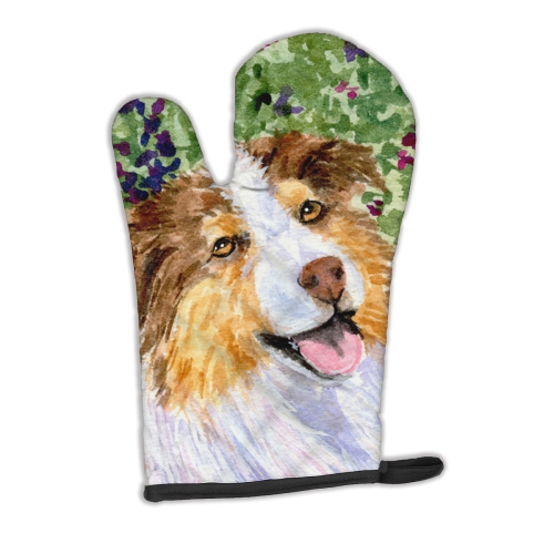 Caroline's Treasures SS8819OVMT Australian Shepherd Oven Mitt, Large, multicolor