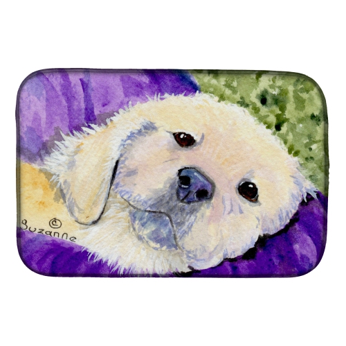 Caroline's Treasures SS8715DDM Golden Retriever Dish Drying Mat, 14 x 21", multicolor