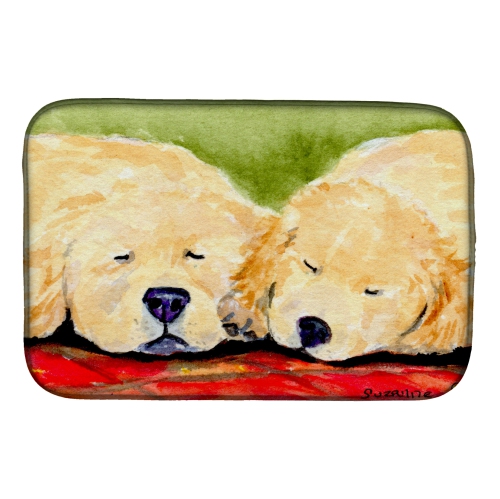 Caroline's Treasures 14 in. x 21 in. Chow Chow Dish Drying Mat