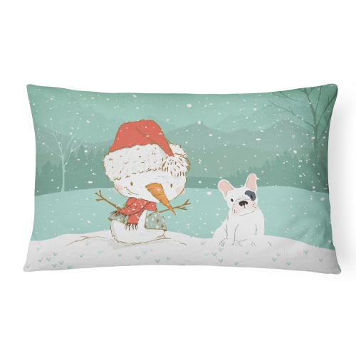 Bulldog christmas outlet pillow