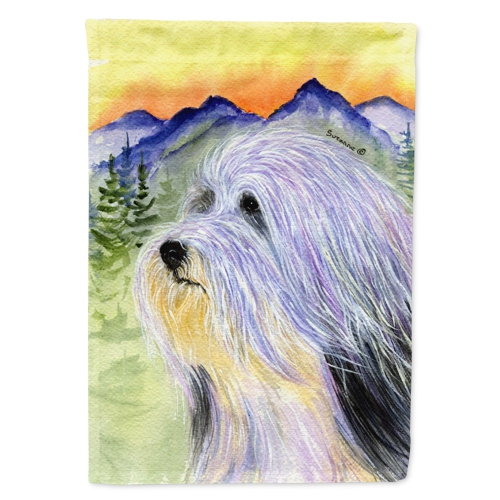 Caroline's Treasures SS8244CHF Bearded Collie Flag Canvas House Size, Large, multicolor