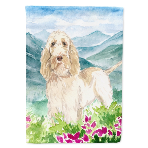 Caroline's Treasures CK2518CHF Mountian Flowers Spinone Italiano Flag Canvas House Size, Large, multicolor