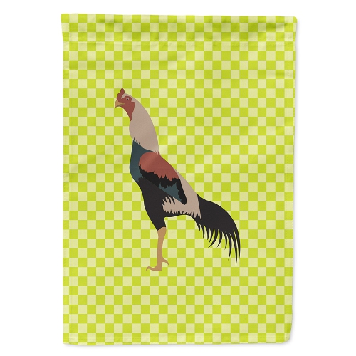 Caroline's Treasures BB7664CHF Kulang Chicken Green Flag Canvas House Size, Large, multicolor