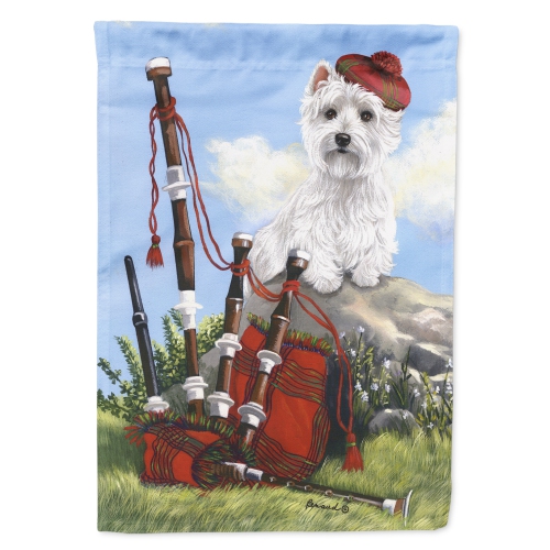 Caroline's Treasures PPP3222CHF Westie Piper Flag Canvas House Size, Large, multicolor