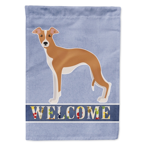 Caroline's Treasures CK3652CHF Italian Greyhound Welcome Flag Canvas House Size, Large, multicolor