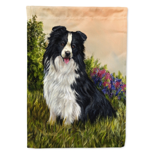 Caroline's Treasures PPP3031CHF Border Collie Simplicity Flag Canvas House Size, Large, multicolor