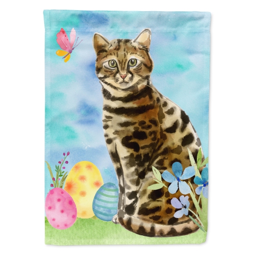 Caroline's Treasures CK3135CHF Bengal Easter Eggs Flag Canvas House Size, Large, multicolor