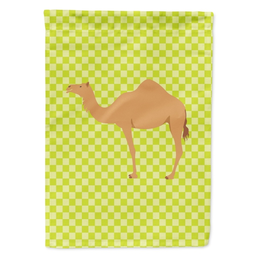Caroline's Treasures BB7643GF Arabian Camel Dromedary Green Flag Garden Size, Small, multicolor