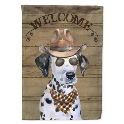 Caroline's Treasures CK6312CHF Dalmatian Puppy Country Dog Flag Canvas House Size, Large, multicolor