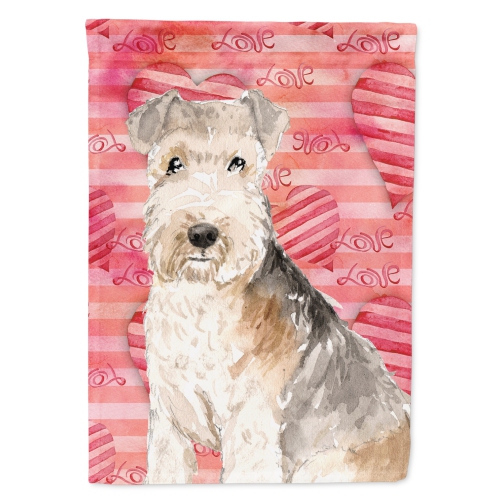 Caroline's Treasures CK1762CHF Love a Lakeland Terrier Flag Canvas House Size , Large, multicolor