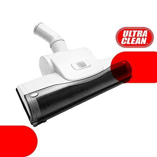 Ultra Clean Central Vacuum Air-Driven Low-Pile Carpet/Rug Turbo Brush – 24 V Hose with on/Off Switch Handle- Telescopic Wand and Deluxe Cleaning Tool