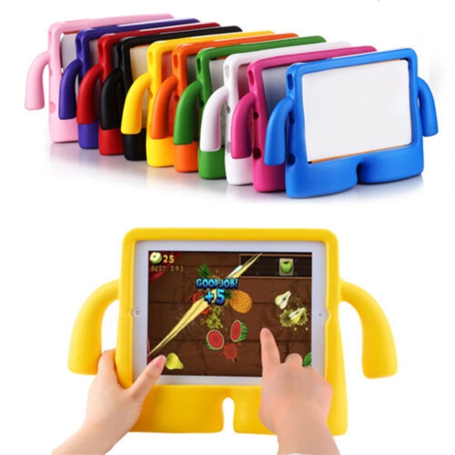 3D Silicone Foam Shockproof Child Kids Stand Case Cover for iPad Mini 6 6th Gen. / Mini 7 7th Gen., Black