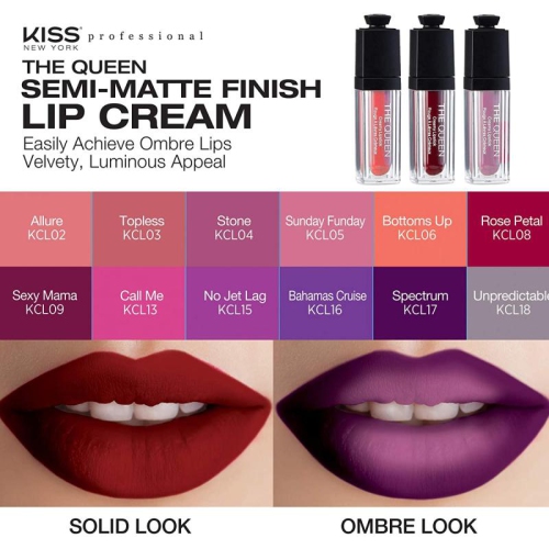 Kiss New York Professional The Queen Creamy Lipstick - Spectrum [Beauty]