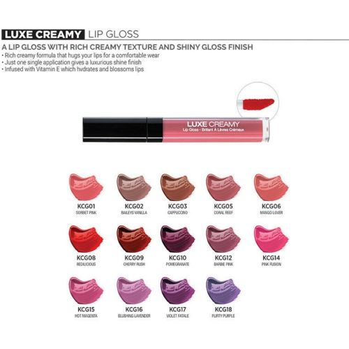 Kiss New York Professional Luxe Creamy Lip Gloss - Hot Magenta [Beauty]
