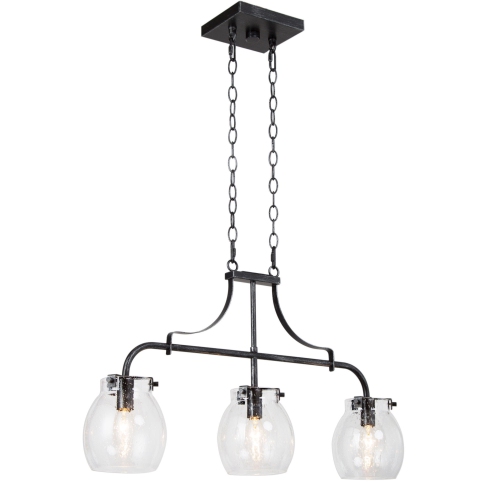 3-Light Modern Linear Island Lighting