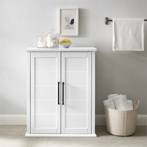 Crosley Furniture Bartlett Wooden Stackable Storage Pantry in White