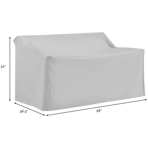 Ensemble de housse pour causeuse de jardin Crosley, havane, 5 pièces