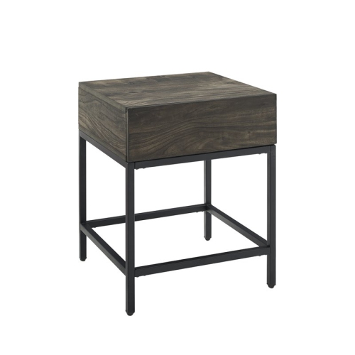 Crosley Jacobsen 1 Drawer End Table in Brown Ash