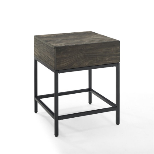 Crosley Jacobsen 1 Drawer End Table in Brown Ash