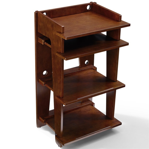 CROSLEY FURNITURE  Soho Mdf Wood And Birch Veneer Turntable Stand In In Mahogany