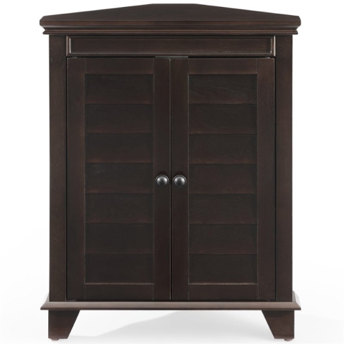 Crosley Lydia 2 Door Corner Storage Cabinet in Espresso