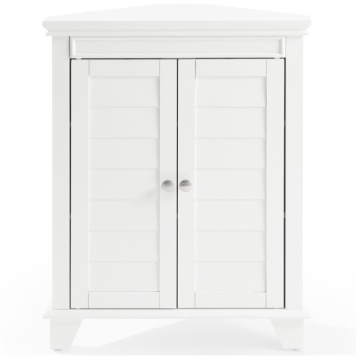 Crosley Lydia 2 Door Corner Storage Cabinet in White