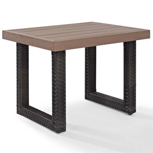 CROSLEY FURNITURE  Beaufort Patio End Table In In Brown