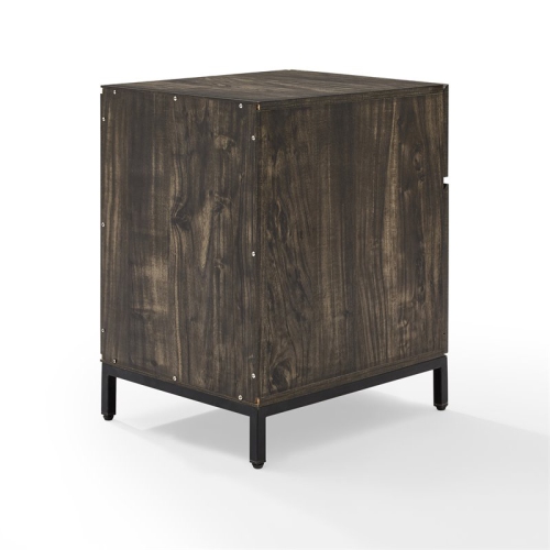 Crosley Furniture Jacobsen Modern Wood File Cabinet in Brown/Black
